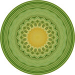 绿色渐变圆形花纹图案