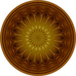 精美圆形花纹图案