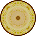 圆形金色花纹图案设计