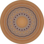 圆形几何图案地毯设计图