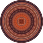 圆形复古花纹图案设计