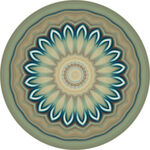 圆形花卉图案装饰纹样