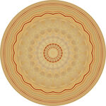 圆形几何花纹装饰图案