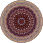 圆形抽象花纹图案设计