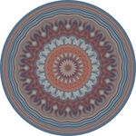 复古圆形花纹装饰图案