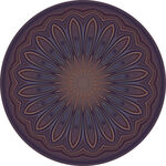 圆形曼陀罗花纹图案设计