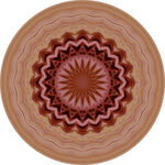 圆形几何花纹装饰图案