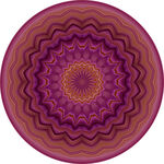 绚丽圆形曼陀罗图案
