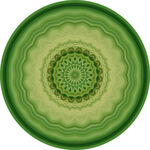 绿色圆形分形图案纹理