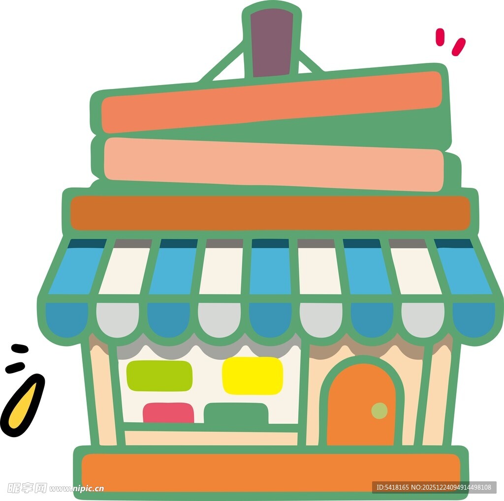 小房子 卡通图片