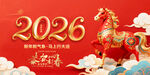 2026马年展板