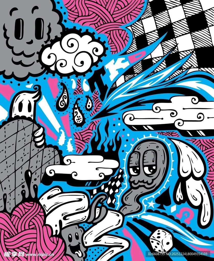 街头涂鸦艺术作品展示