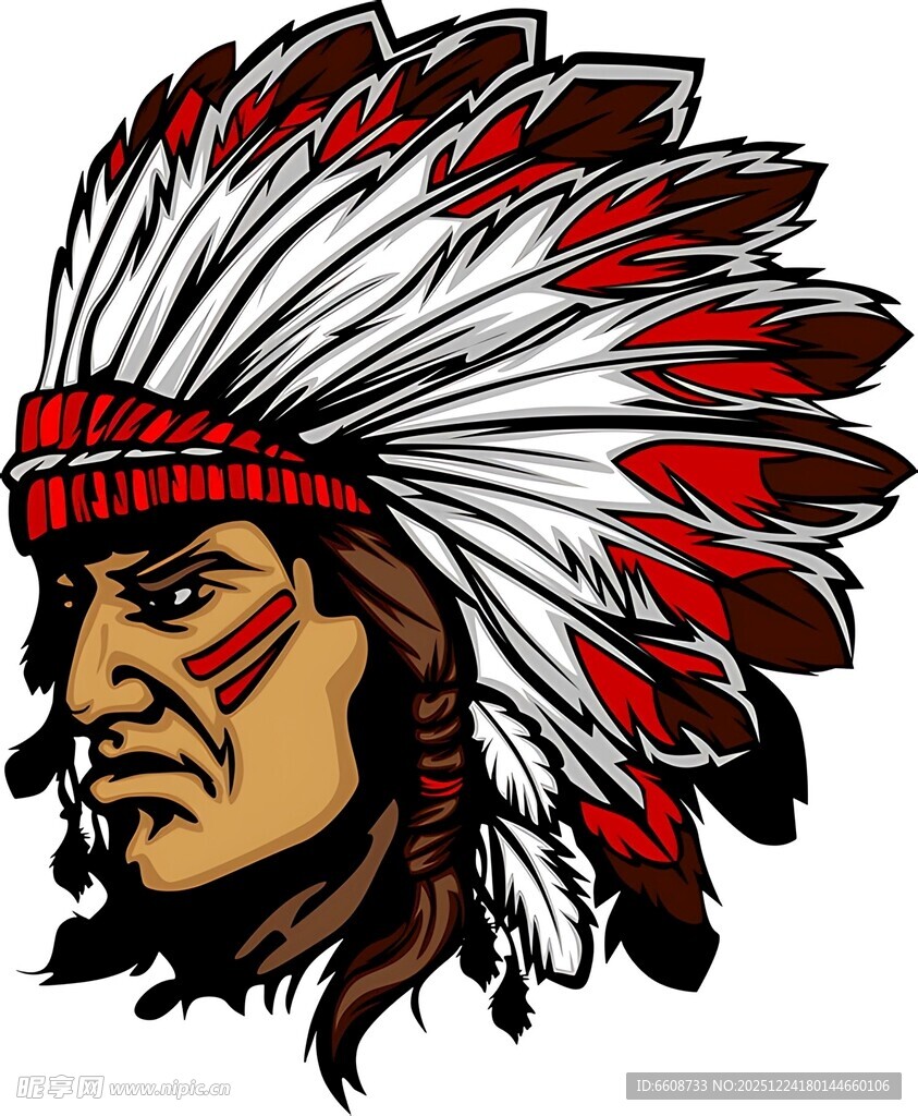 印第安人头像
