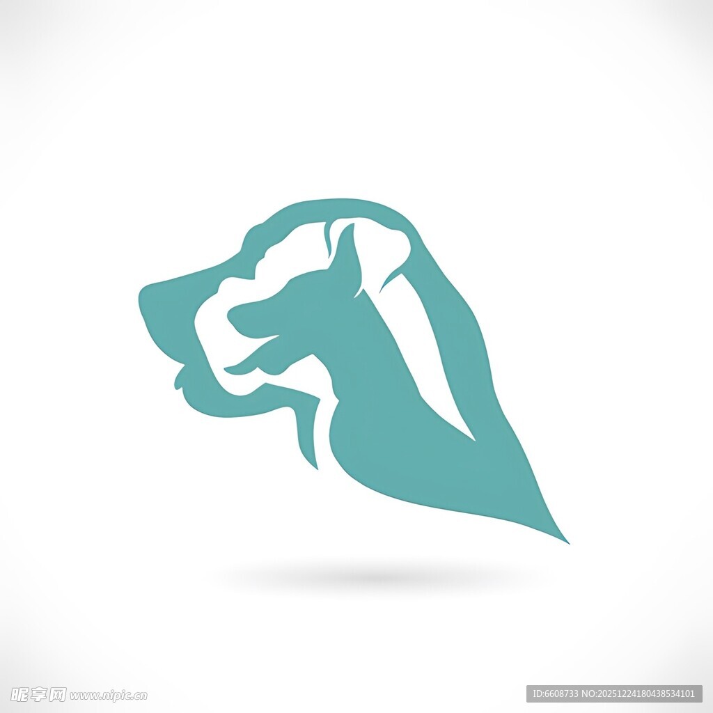 简约狮子图标设计