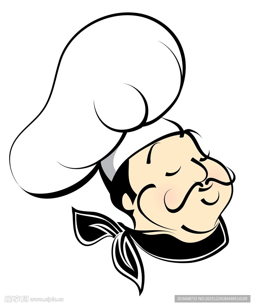 可爱厨师卡通形象