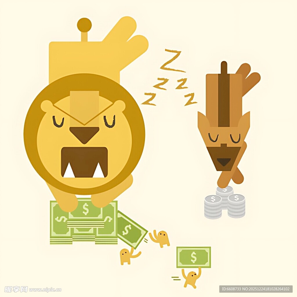 狮子酣睡致财物被偷