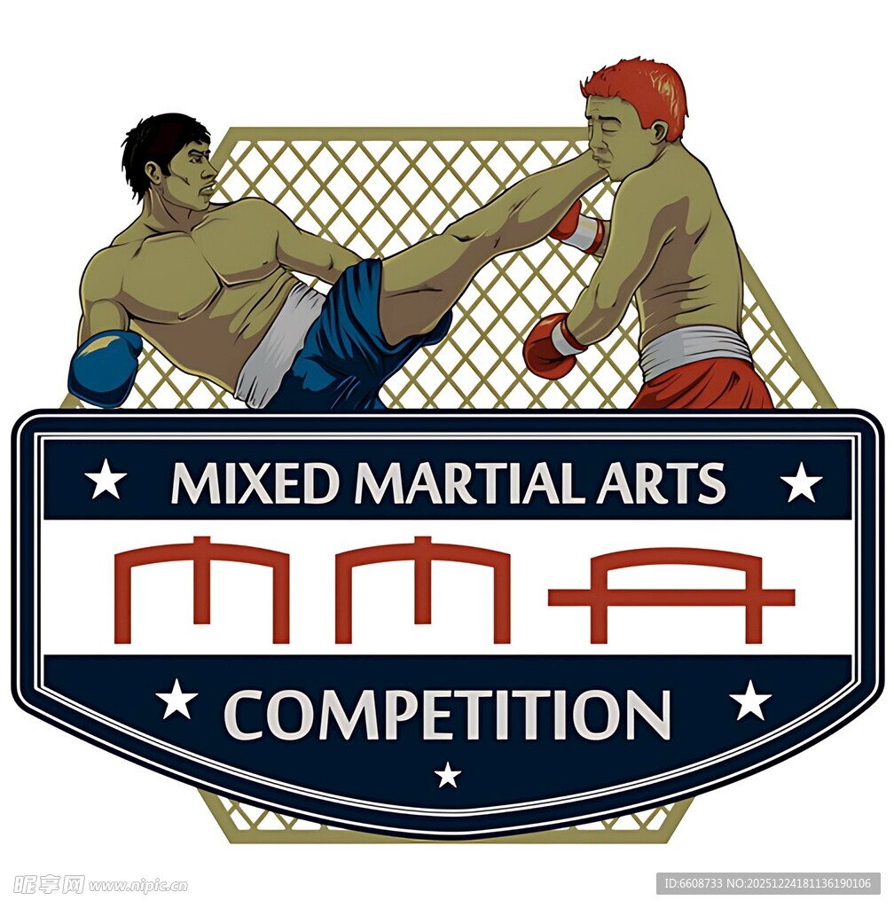 综合格斗比赛标志