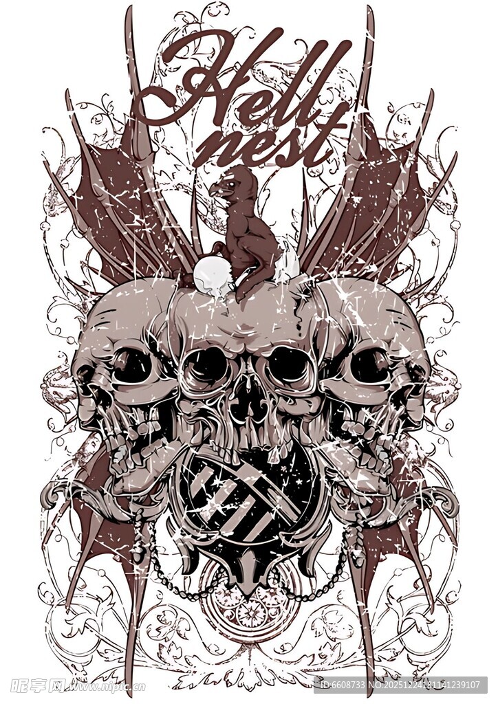 骷髅图案设计