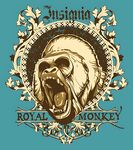 皇家猴子徽章图案设计