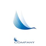 蓝色飞鸟公司标志设计