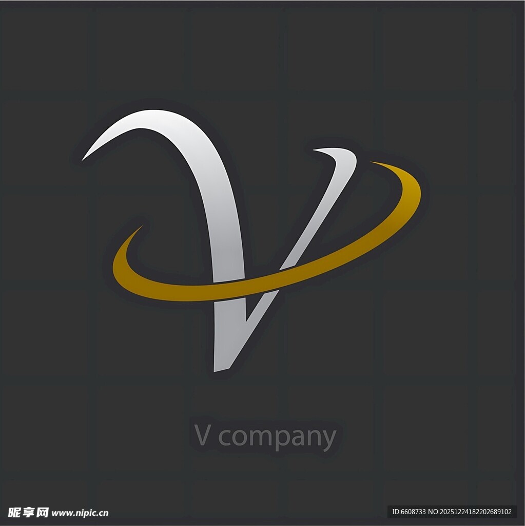 V公司标志设计