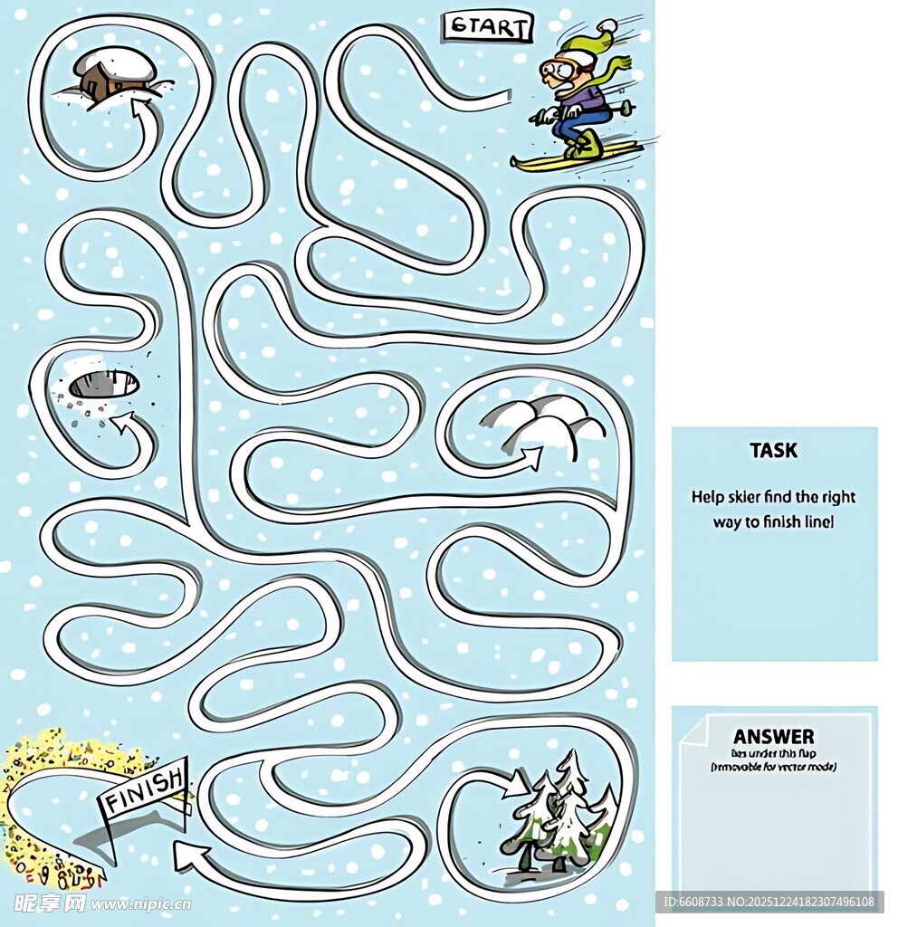 趣味卡通迷宫游戏图