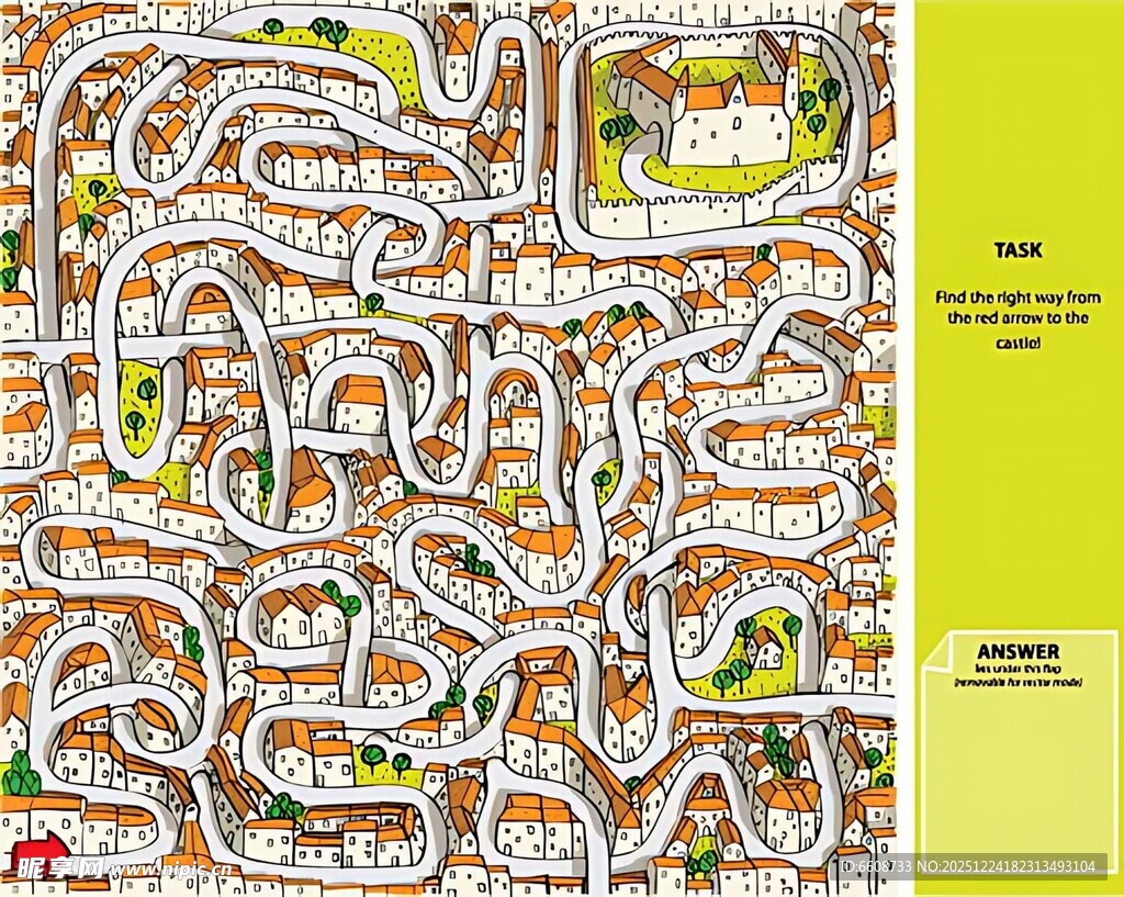 趣味卡通迷宫游戏图