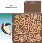 啄木鸟主题迷宫游戏图