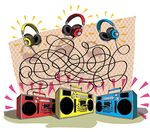 复古音频设备与耳机迷宫