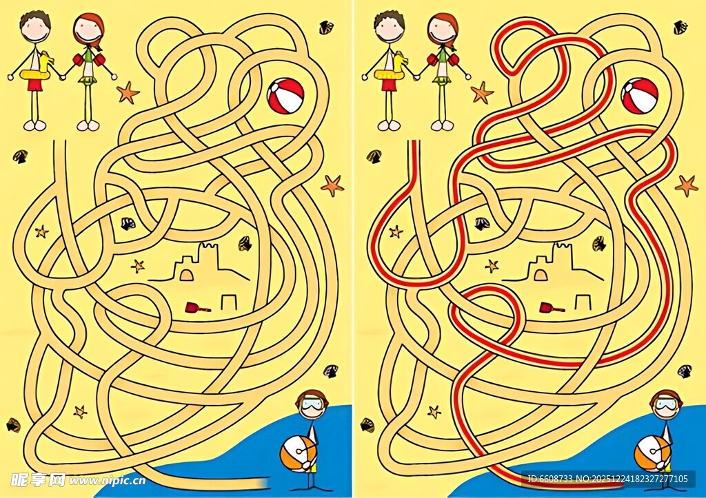 儿童迷宫游戏图