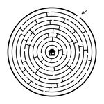 圆形迷宫图案设计