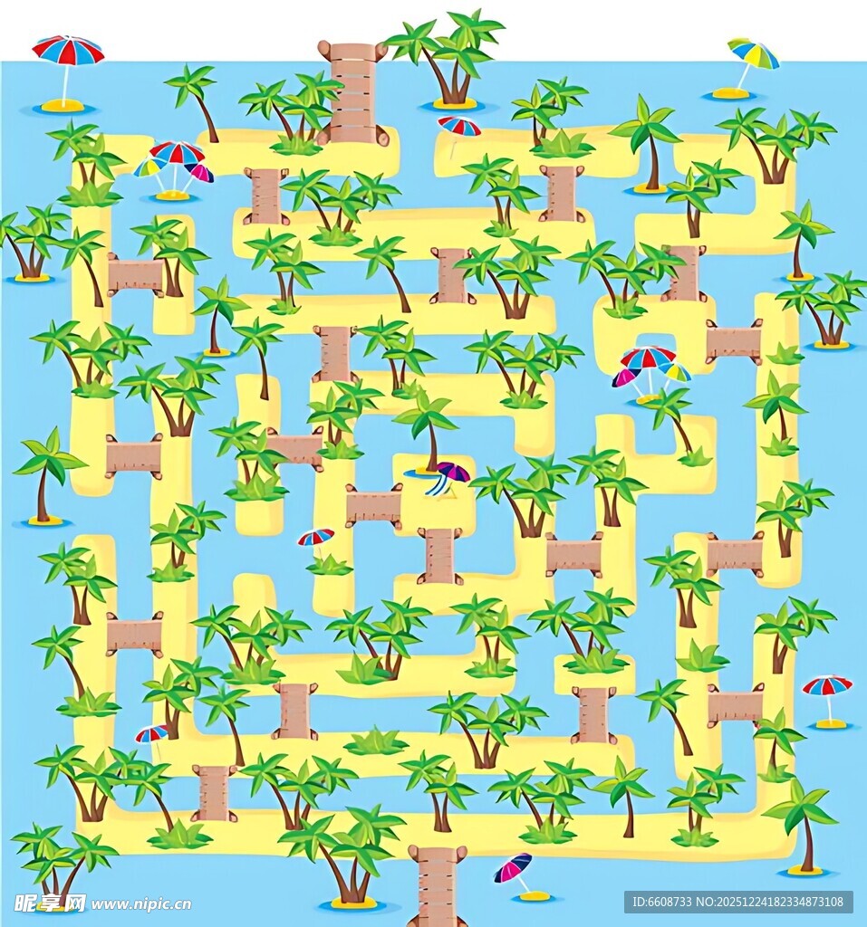 热带风情迷宫游戏画面