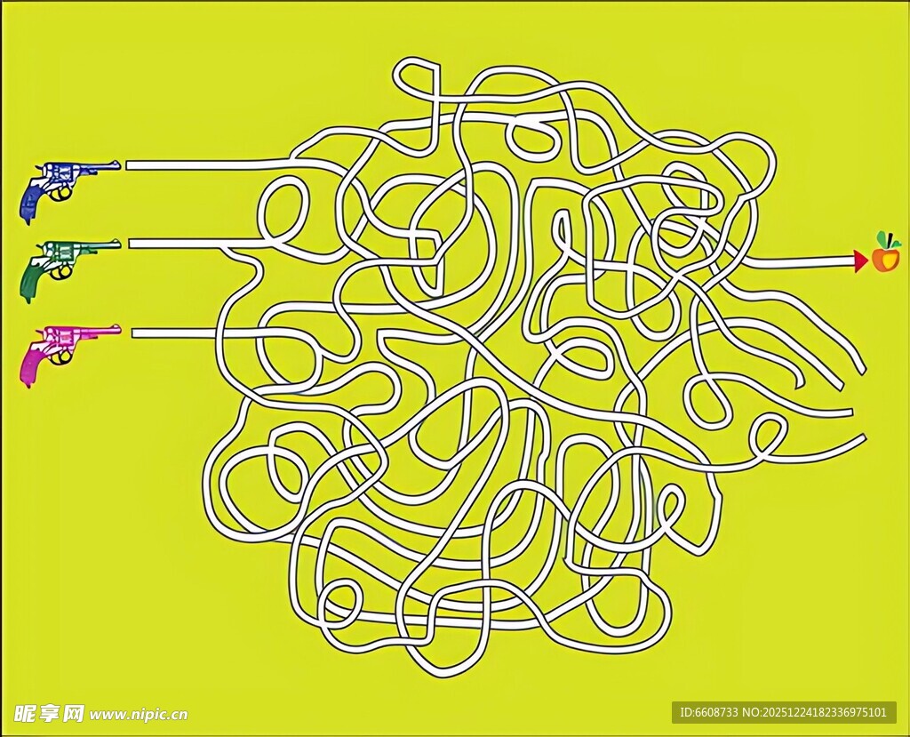 多彩迷宫图案设计