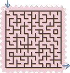 方形迷宫图案设计