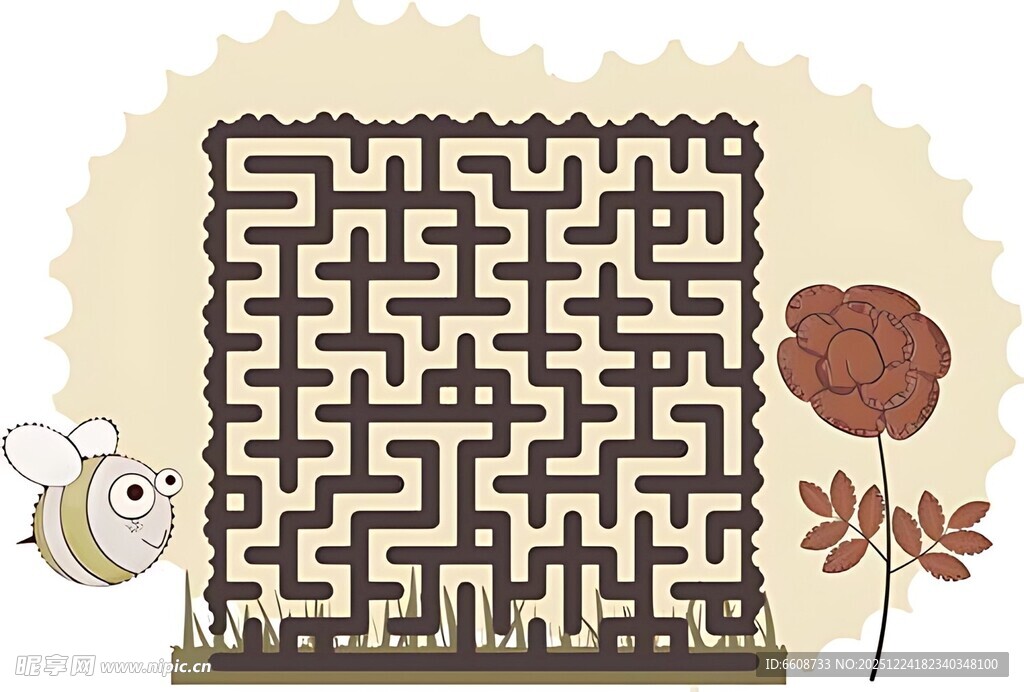 蜜蜂迷宫探险图