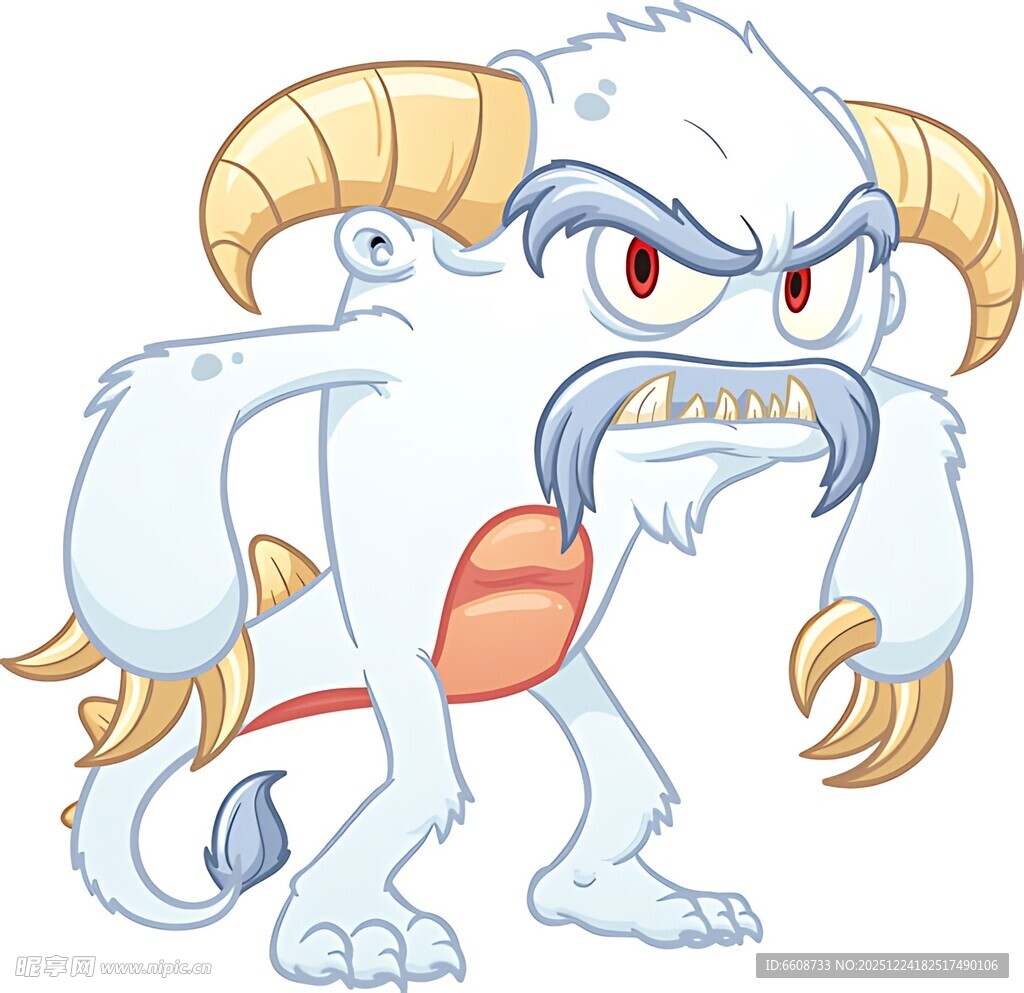 愤怒的羊角怪物