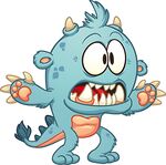 愤怒的蓝色小怪兽