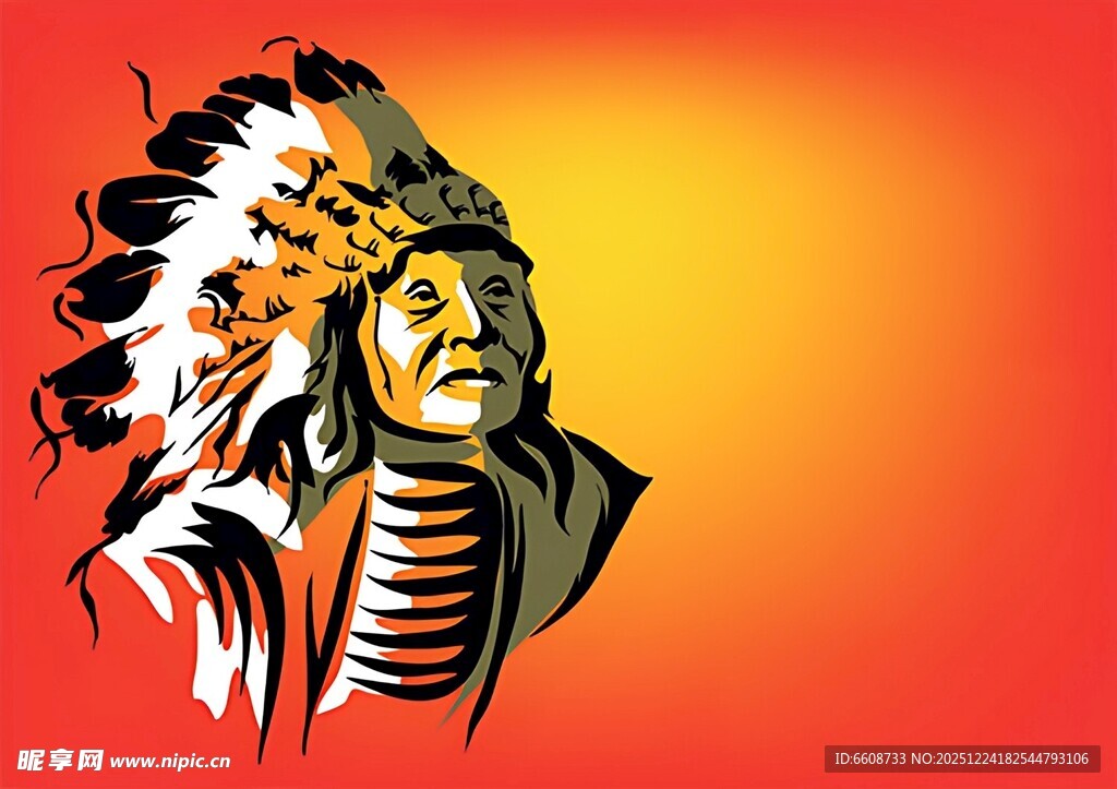 印第安酋长头像