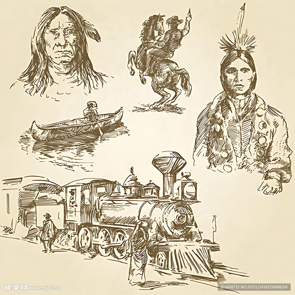 西部拓荒与印第安人图景