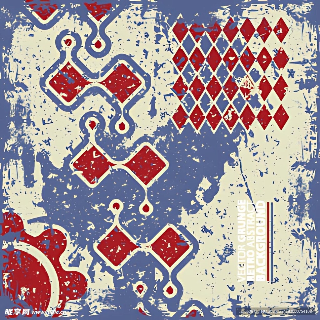 复古几何图案装饰艺术