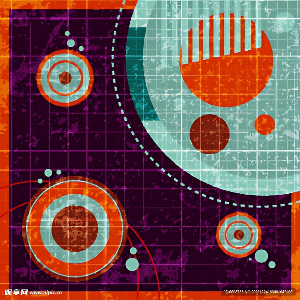 几何图案抽象艺术背景图