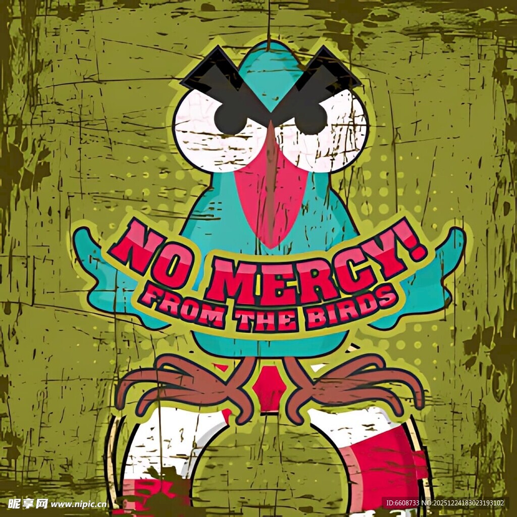 愤怒小鸟无怜悯标志图案