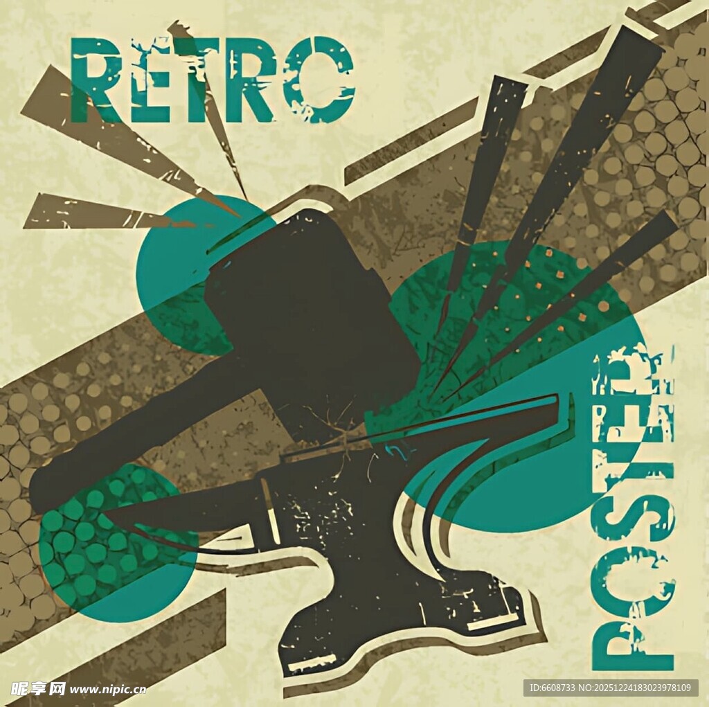 复古风格海报设计元素