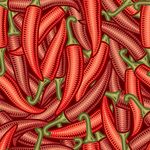 红辣椒堆叠图案