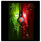 炫彩足球海报背景元素