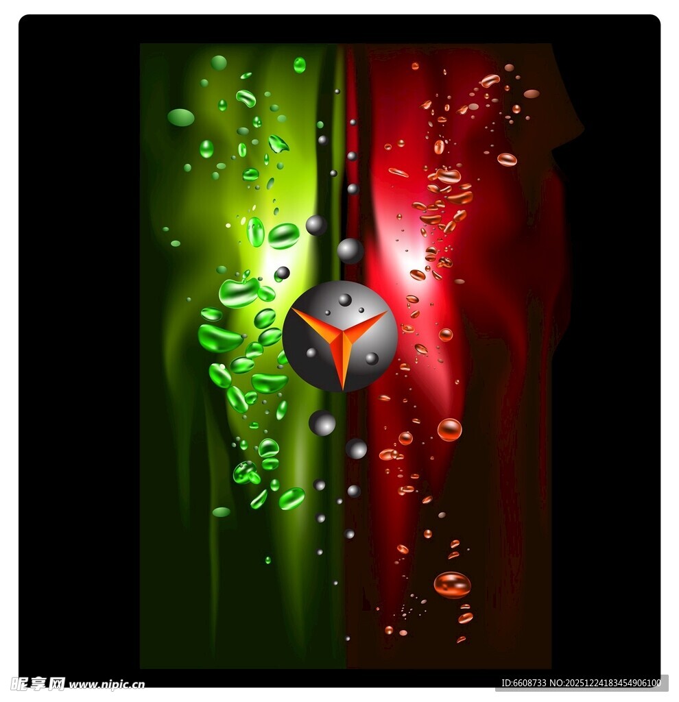 炫彩足球海报背景元素