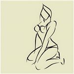 简约线条勾勒的女性身姿