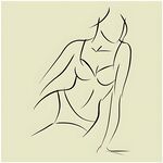 简约线条勾勒的女性身姿