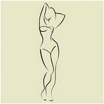 简约线条勾勒的曼妙身姿