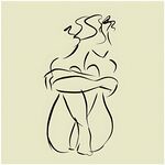 简约线条勾勒的女性身姿